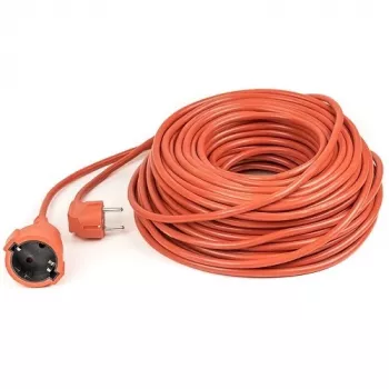 Prelungitor heavy-duty POWER PLANT, LLC 40m cu 1 priză Schuko, cablu din cauciuc 3x2,5mm², IP44, 16A, 230V, Negru