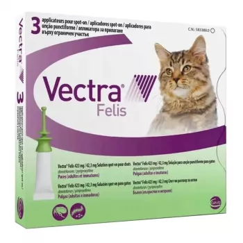 Ceva Vectra Felis Spot-On tratament împotriva puricilor pentru pisici – 3 pipete