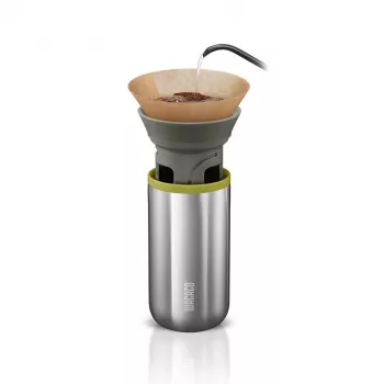 Cafetieră portabilă pour-over Wacaco Cuppamoka cu cană termoizolantă
