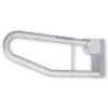 Bară de sprijin rabatabilă pentru baie MOBILEX PLU058 - metal, alb, extindere 600 mm, sarcină 150 kg