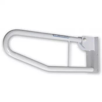 Bară de sprijin rabatabilă pentru baie MOBILEX PLU058 - metal, alb, extindere 600 mm, sarcină 150 kg