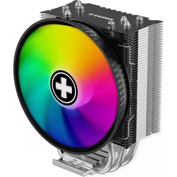 Cooler CPU Xilence M404PRO.ARGB - ventilator PWM 120mm, 4 heatpipe-uri, iluminare ARGB, multisocket Intel/AMD