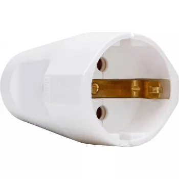Cuplaj priză cu contact de protecție Kopp, 3x1,5 mm², alb arctic