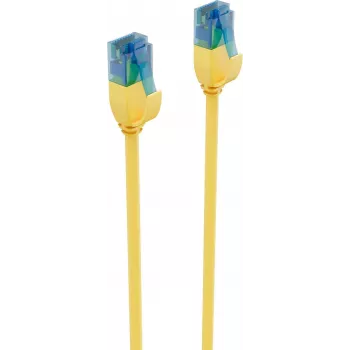 shiverpeaks BS08-22022 Cablu patch slim Cat.6 U/UTP, 1 m, galben