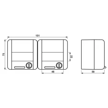 Jung Priza dublă SCHUKO 16A 250V alb alpin 8220NAWSL