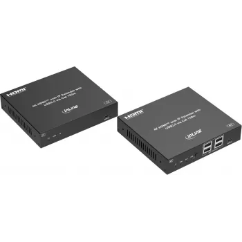 Extender KVM InLine® prin IP, HDMI 4K/60Hz, 100m, set (57886G)
