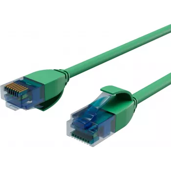 ShiverPeaks BASIC-S Cablu patch slim Cat.6 U/UTP, 3m, verde