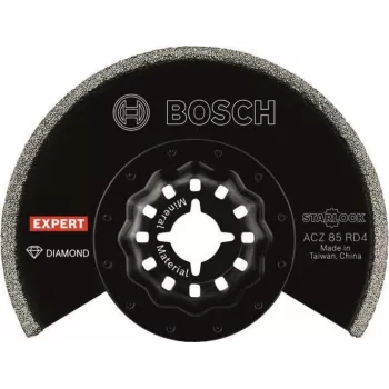 Bosch 2608902057 Lamă de ferăstrău segmentară diamantată pentru scule multifuncționale ACZ 85 RD4, 85 mm, Starlock, pentru îndepărtarea chitului de rosturi și a mortarului