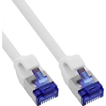 INLINE B-74902W Pachet de 90 bucăți cablu patch slim Cat.6A S/FTP LSZH, 2 m, alb