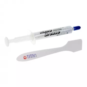 Titan Nano Grease Thermal Paste 3g, 4.5 W/mK, Non-Conductive, Syringe Applicator, TTG-G30030
