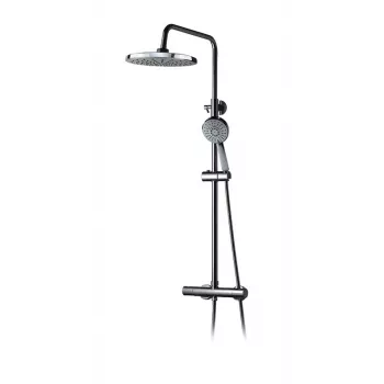 Set de duș termostatic ST-98001 cu duș de ploaie și duș de mână, crom polizat