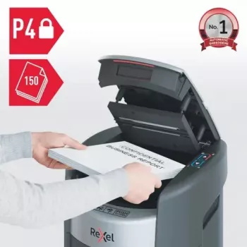 Distrugător de documente Rexel ShredMax AutoFeed+ 150X, P-4, 150 foi, recipient 15 L