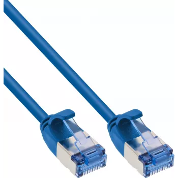 Cablu patch slim InLine®, U/FTP PiMf, Cat.6A, albastru, 5 m