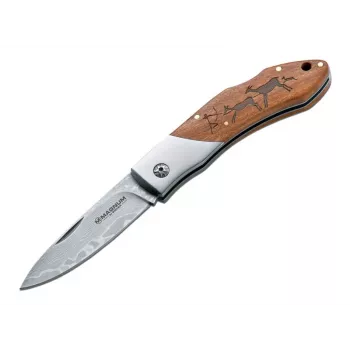 Cuțit pliant Boker Magnum Caveman Damascus 01RY818DAM