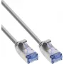 InLine® Cablu patch slim, U/FTP PiMf, Cat.6A, gri, 2 m