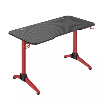 LogiLink Birou gaming 120x60 cm RGB cadru roșu