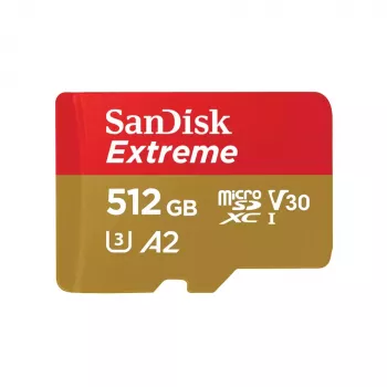 SanDisk Extreme Go A2 U3 V30 microSDXC 512 GB Card de memorie