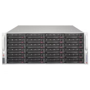 Carcasă de stocare JBOD Supermicro SuperChassis CSE-846BE1C-R609JBOD 4U 24-bay Hot-Swap SAS3/SATA3 cu surse redundante 600W Platinum