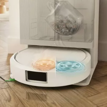 Robot aspirator iRobot Roomba Plus 415 Combo alb + AutoWash Dock