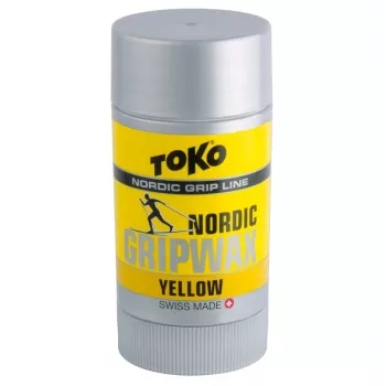 Ceară de priză pentru schi fond TOKO Carbon GripWax galben 25g
