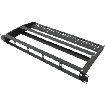 Panou VALUE MPO pentru 3 module - panou orb pentru casetă fibră optică - montaj în rack - negru - 1U (19 inch)