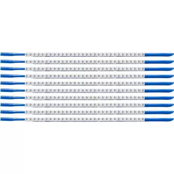 Marcator de cabluri Brady SCN-07-0 Clipsleeve, inscripție '0', galben, diametru cablu 1,9-2,4 mm, pachet de 300