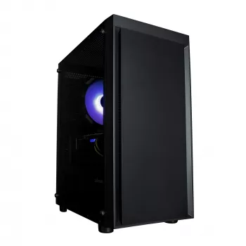 Zalman T3 PLUS carcasă PC Mini Tower mATX, negru, fereastră acrilică, 2 ventilatoare