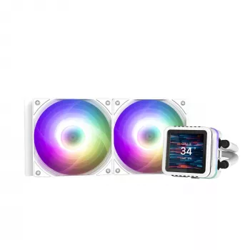 Cooler lichid AIO pentru CPU Zalman ALPHA2 DS A24 240mm, alb