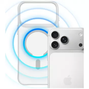3MK Smoke MagCase pentru Apple iPhone 17 Pro - alb