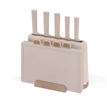 Set cuțit și tocător MEO MR-1412-BEIGE MAESTRO