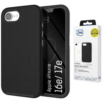 3MK Fortis MagCase pentru Apple iPhone 16e / 17e - negru