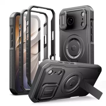 TECH-PROTECT Kevlar MagSafe set 2 huse pentru iPhone 17 Pro Max / 18 Pro Max - negru