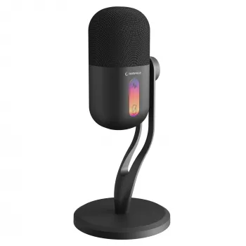 Microfon condensator gaming Rampage ARPEJ pe braț, RGB, negru