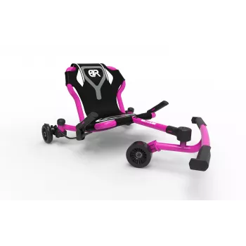 Gokart cu drift acționat cu picioarele EzyRoller Drifter X, 4-12 ani, roz