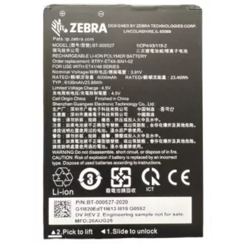 Zebra baterie tabletă - PowerPrecision+ - litiu-ion