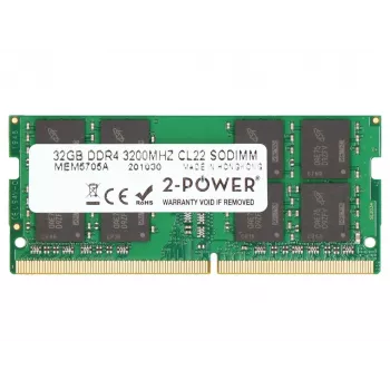 Memorie RAM 2-power 2P-KVR32S22D8/32 - 32 GB - 1 x 32 GB - DDR4 - 3200 MHz