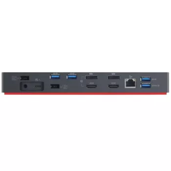 Dock Thunderbolt 3 Gen 2 Recondiționat (negru, HDMI, DisplayPort, USB, Thunderbolt 3)