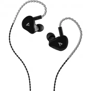 Căști gaming in-ear Sharkoon Stealthbite IEM cu microfon detașabil, USB-C/USB-A/3,5 mm, negre