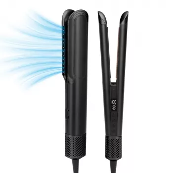 StayBeauty by Extralink M-17936F Styler cu aer cald Wet-to-Dry cu funcție de uscare, 1200W, Negru/Roz