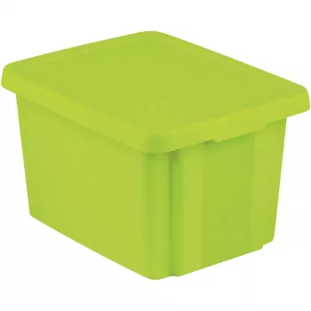 CURVER Essentials Cutie de depozitare 26L cu capac, Verde, 44 x 34 x 27 cm