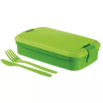 CURVER Lunch&Go cutie dreptunghiulară pentru alimente cu tacâmuri 1,4L verde