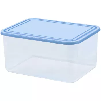 CURVER Smart To Go cutie de alimente dreptunghiulară 4L transparentă cu capac albastru