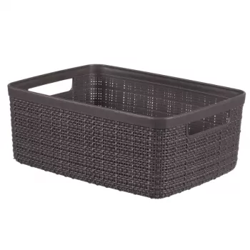 Coș CURVER Jute S 5 L 27x20x11 cm gri închis