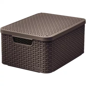 CURVER Style M Cutie de depozitare cu capac 39,3x29,3x18,7 cm maro închis