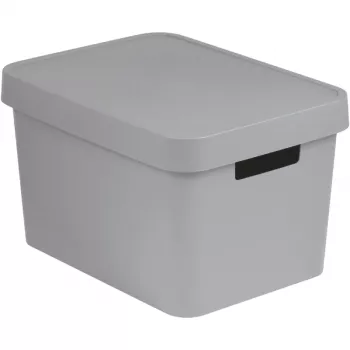Curver Infinity Recycled Cutie de depozitare cu capac 17L gri 36x27x22 cm