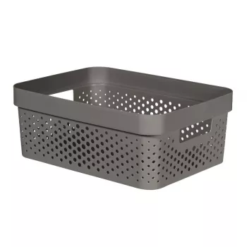 Cutie CURVER Infinity Recycled 11 L 36x27x14 cm gri închis