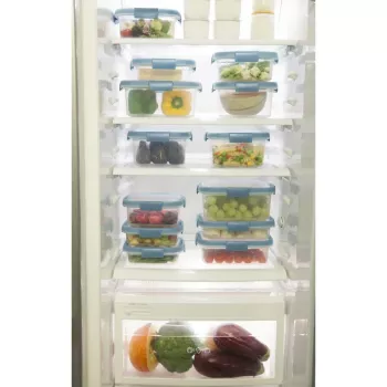 CURVER Smart Eco Fresh Recipient dreptunghiular pentru alimente 3,5L transparent cu capac verde