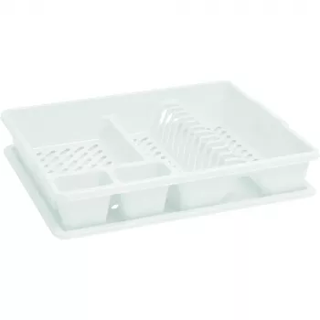 CURVER Suport de scurgere pentru vase 45x38x8,8 cm alb