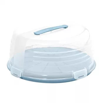 CURVER Cutie rotundă pentru transport tort Ø34,7x15,6cm albastru