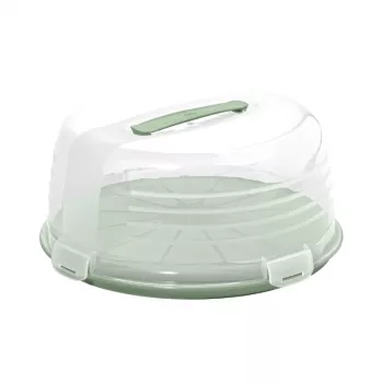 CURVER Cutie rotundă pentru transport tort Ø34,7x15,6 cm verde